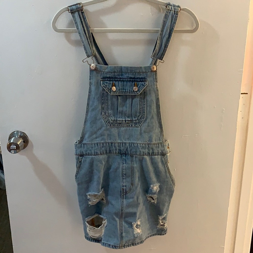 Denim Overall Dress